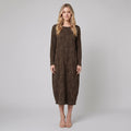 Luna midi dress floral brown
