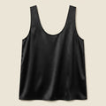 Luna | Satin Tank Top Plunging U-Neck, Relaxed Fit