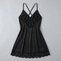 Luna | Sleep Dress Lace Trim, Bowknot Decor for Women