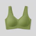 Green jelly bra flat-lay