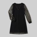 Matilda | evening dress with sheer sleeves