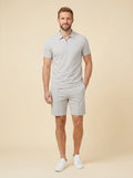 Maverick | Men's Summer Set Breathable Zipper Polo Shirt and Shorts