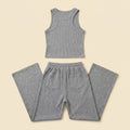 Mira | Women's Set Cotton Blend Loungewear, Striped Tank Top & Drawstring Skirt