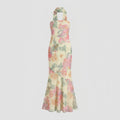 Mira | Maxi Dress Floral Print, Adjustable Straps for Wedding Guests and Summer Events