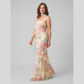 Mira | Maxi Dress Floral Print, Adjustable Straps for Wedding Guests and Summer Events
