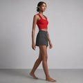 Mira | Women's Set Ribbed Knit Loungewear with Adjustable Drawstring Skort