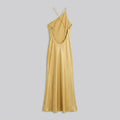 Mira | Satin Dress Open Back Maxi Wedding Guest Dress