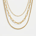 Miya gold layered necklace