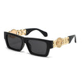 Mona square sunglasses black frame