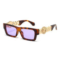 Mona square sunglasses pink lens