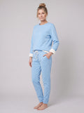 Noellee comfortable lounge set in light blue