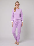 Noellee comfortable lounge set in purple