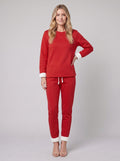 Noellee comfortable lounge set in red