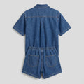 Olivia | Women's Set Organic Cotton Blend, Button-Down Top & Drawstring Shorts