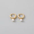 Oralie | Small vintage earrings with a subtle shimmer