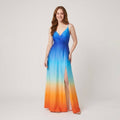 Oriana maxi dress blue ombre