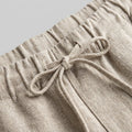 Palo | Linen Pants Men, Medium Weight, Tapered Fit, Elastic Drawstring