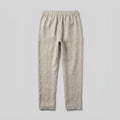 Palo | Linen Pants Men, Medium Weight, Tapered Fit, Elastic Drawstring