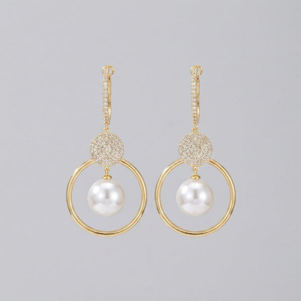 Pearluxe | Pearl and Zirkonia Earrings