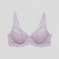 Pera lace bra lavender front