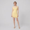 Popilush mini dress butter yellow