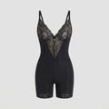 Poppy lace short bodysuit black