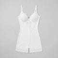 Poppy lace short bodysuit white