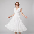Pride | Flutter Sleeve Dress Lightweight Summer Wedding Guest Dress