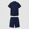 Relaxtic | Mens Shirt and Shorts Set Woven Material, Regular Fit