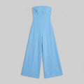 Riviera | Jumpsuit Women Backless Wide-Leg, Elegant Draped Fabric