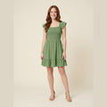 Rosa A-Line Dress green