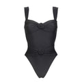 Rosa One-Piece Swimsuit black front