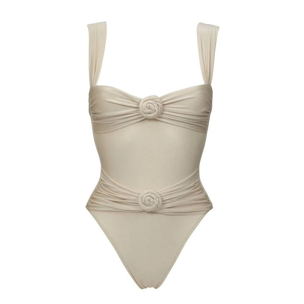Rosa One-Piece Swimsuit white front