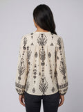 Rosie | Elegant Floral Printed Blouse Long Sleeves