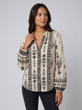 Rosie | Elegant Floral Printed Blouse Long Sleeves