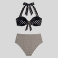 Sandy | Starfish Bikini Set Retro Polka Dot, High Stretch, Wireless Bra
