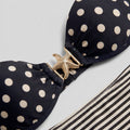 Sandy | Starfish Bikini Set Retro Polka Dot, High Stretch, Wireless Bra