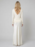 Satin Elegance Midi Dress | Flattering Fit, Includes Matching Sweater