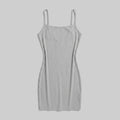 Sculptura shapewear slip mini dress grey flat-lay