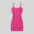 Sculptura shapewear slip mini dress pink flat-lay