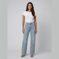 Sierra glitter high-waist wide-leg jeans front