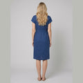 Sierra | Women's Dress Soft Linen, Cap Sleeve, Knee-Length