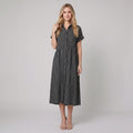 Sierra striped shirt dress black