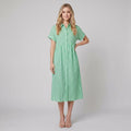 Sierra striped shirt dress green