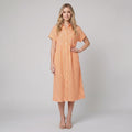 Sierra striped shirt dress orange
