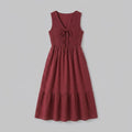 Sleek Aline Dress | Sleeveless, Midi Length, Flowy Polyester Summer Dress for Women
