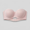 Sleek Balconette Bra Pink molded strapless