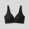 Sleek Deep V Bra Black seamless wireless