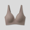 Sleek Deep V Bra Gray seamless wireless