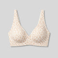 Sleek Deep V Bra Light Leopard seamless wireless